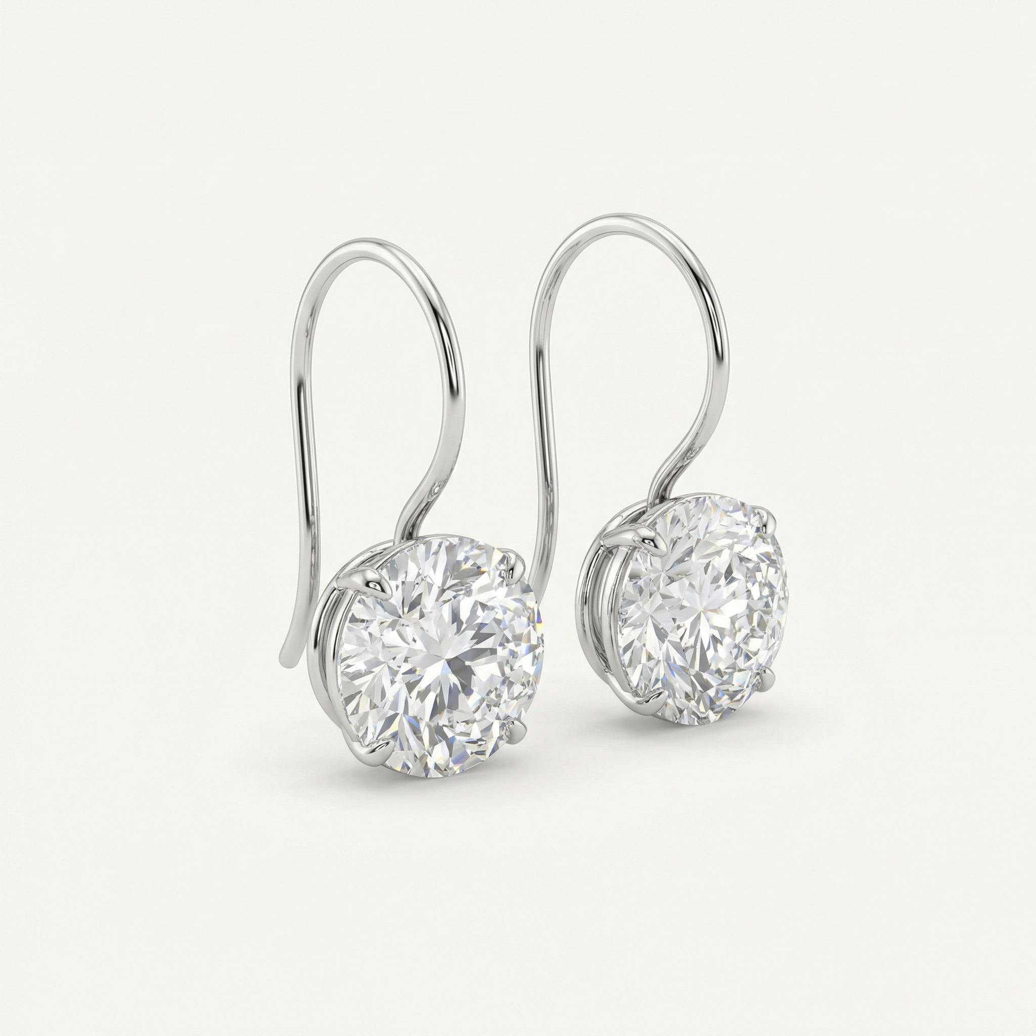 أقراط متدلية بقطع لامعة من الذهب عيار 2 قيراط