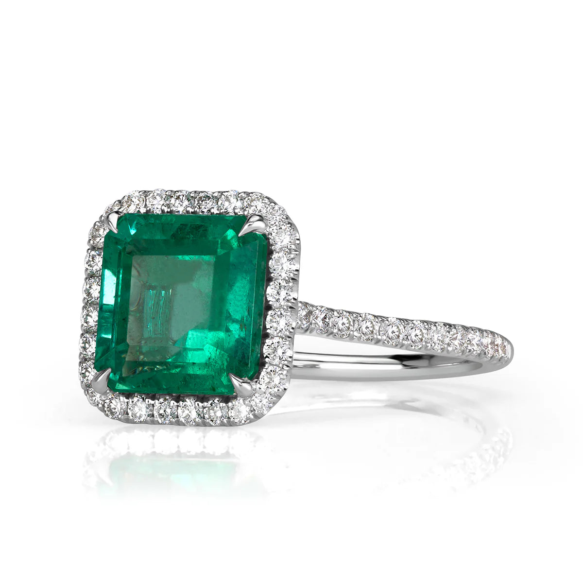 PRINCESS CUT HALO RING