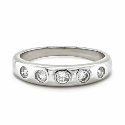 QUINTET BRILLIANT FLUSH RING