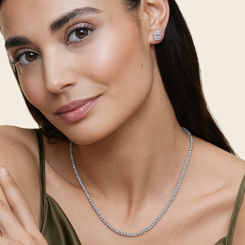 أقراط نور الموزانيت|1 قيراط