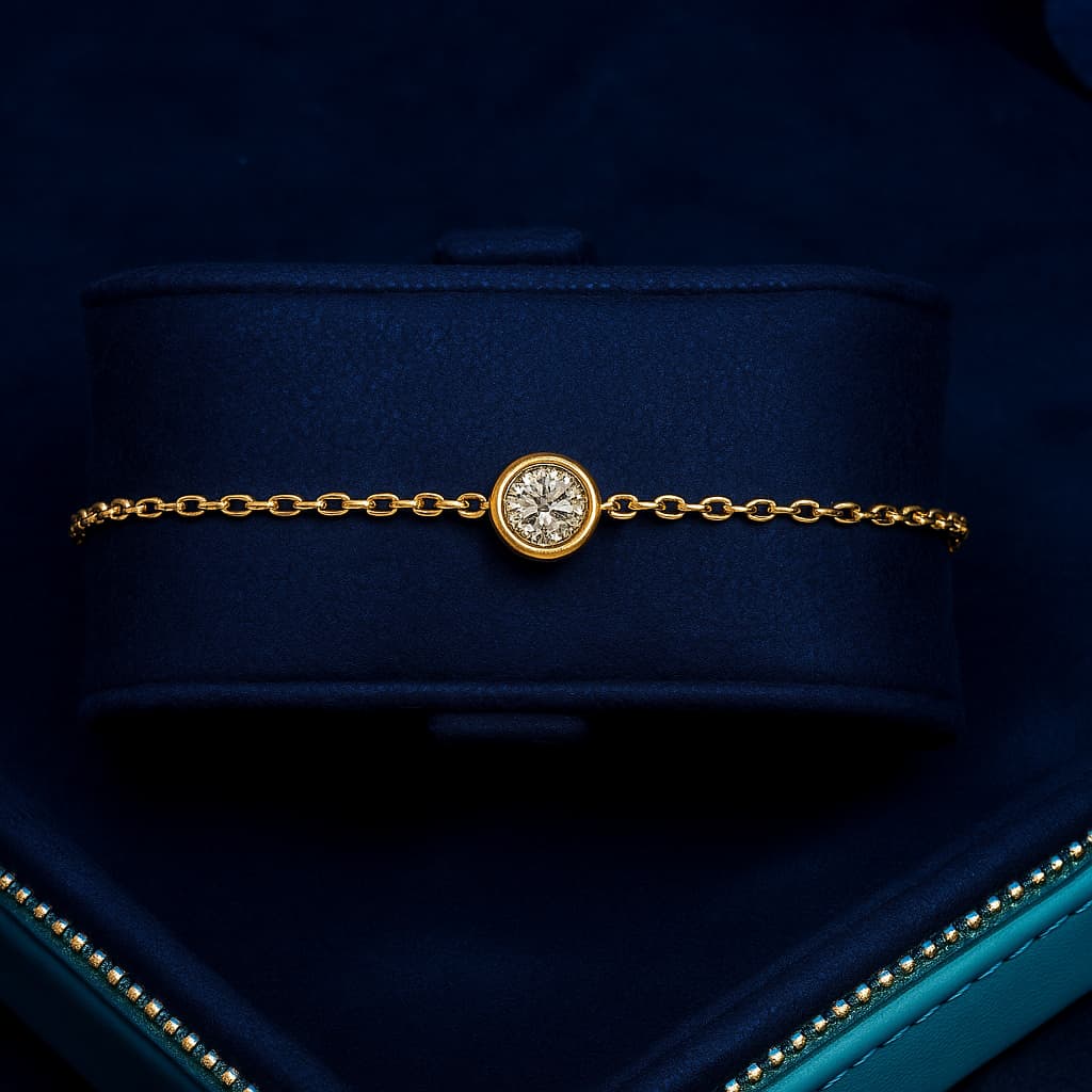 🎁 Free 1ct Moissanite 18K Gold Bracelet