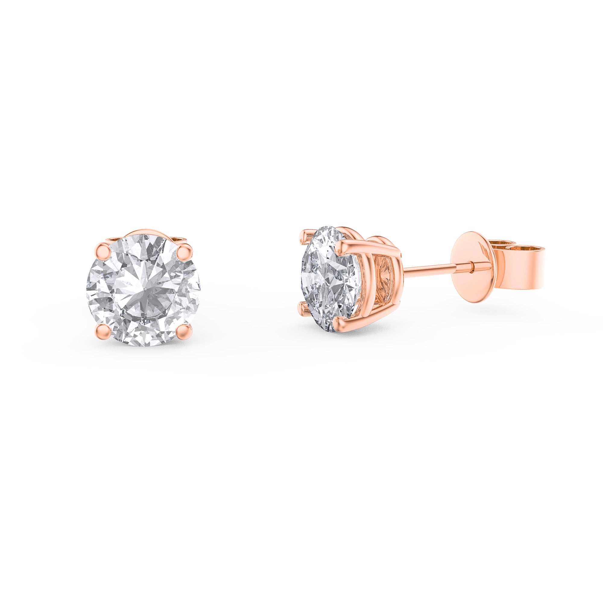 4 PRONG STUDS / 2CT