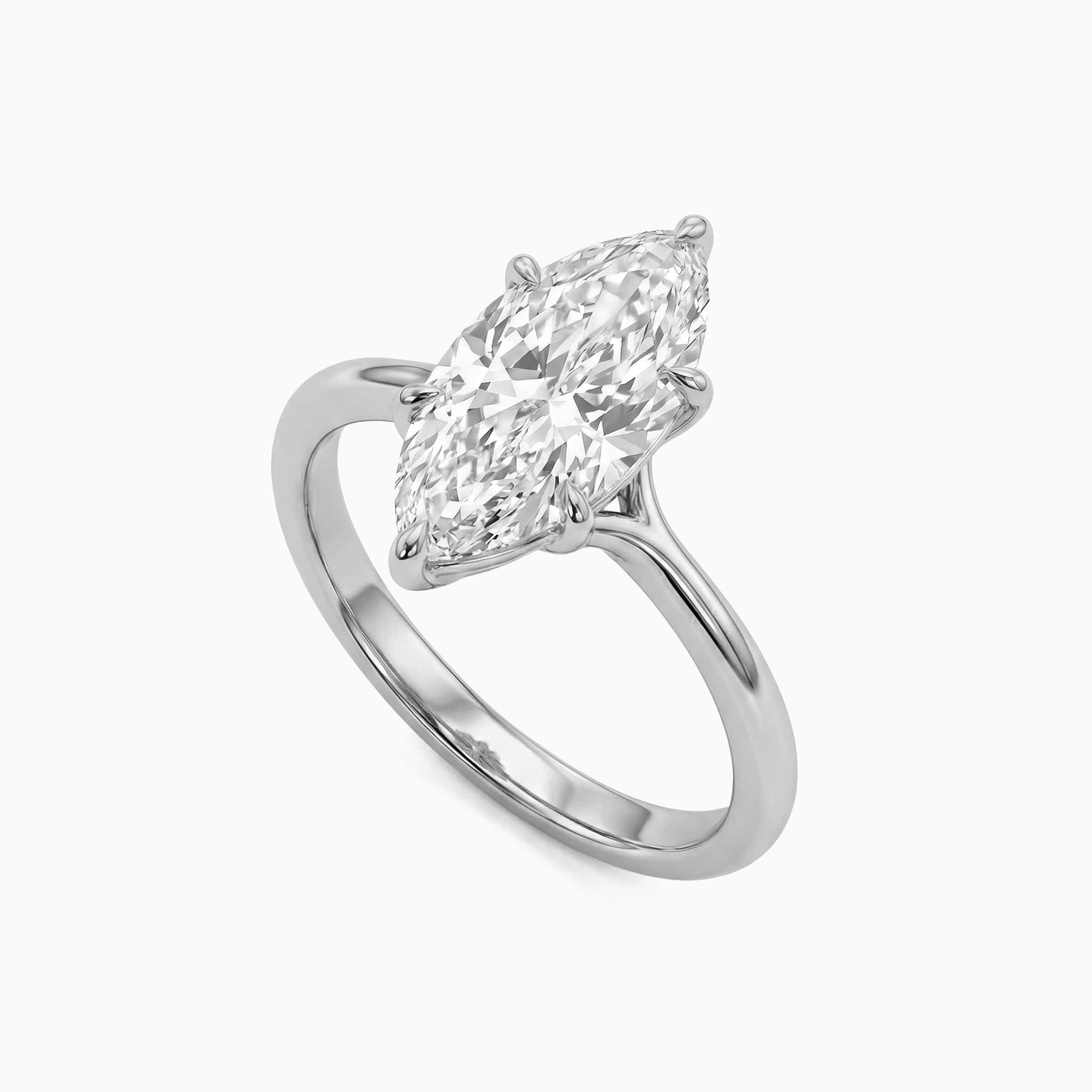 Marquise Ring - White Gold
