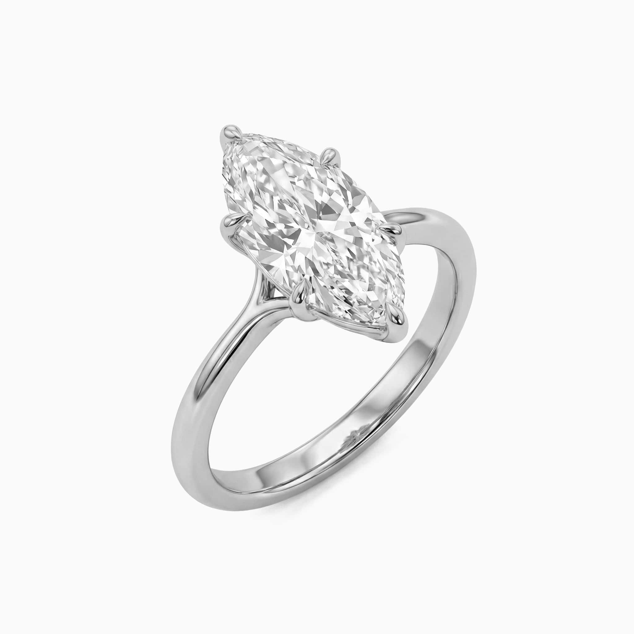 Marquise Ring - White Gold