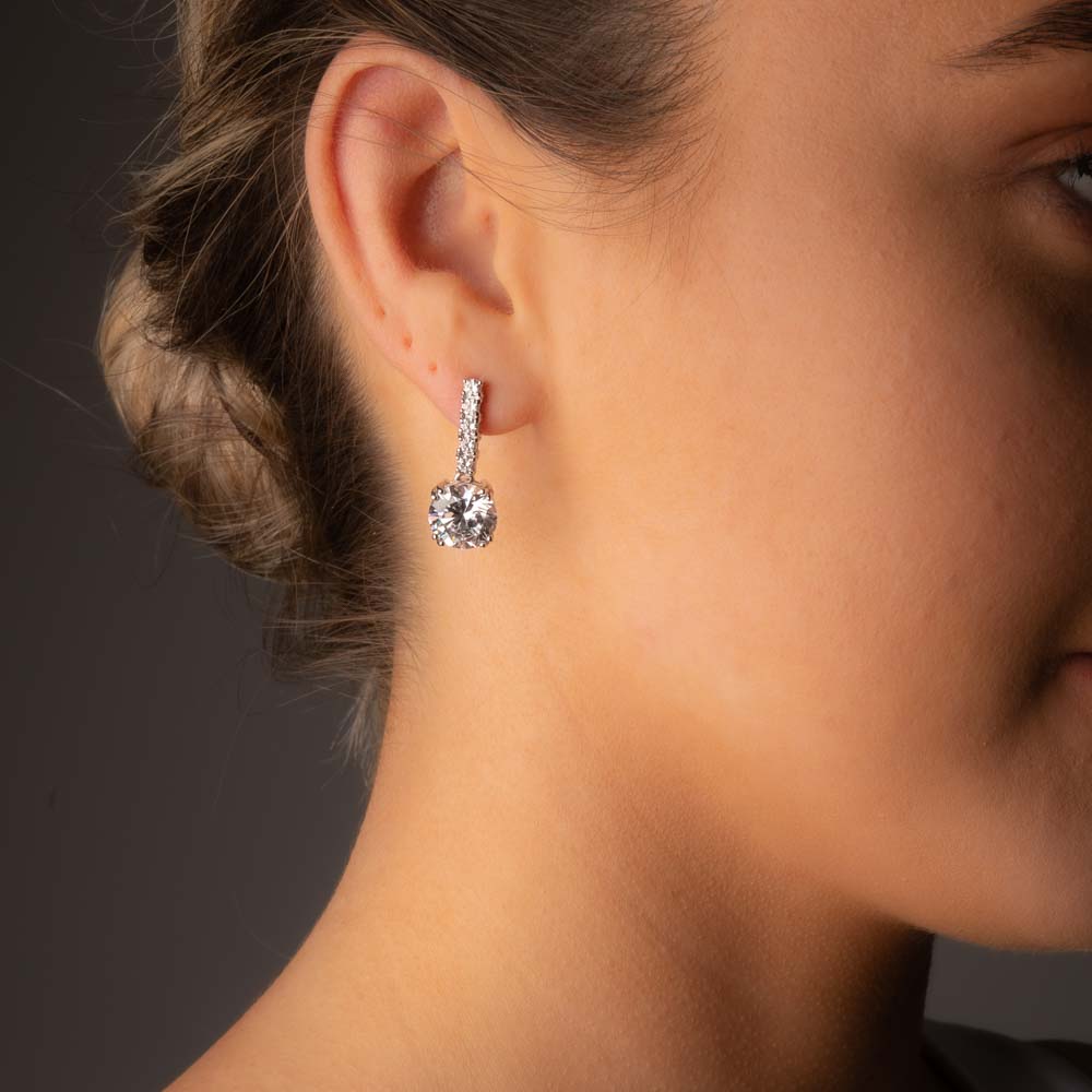 6CT BRILLIANT DROP EARRINGS