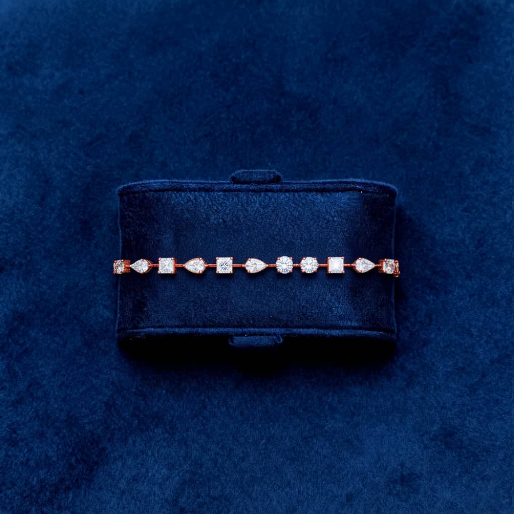 سوار تنس مويسانيتي 3 مم - لون D - VVS1