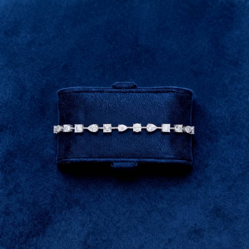 سوار تنس مويسانيتي 3 مم - لون D - VVS1