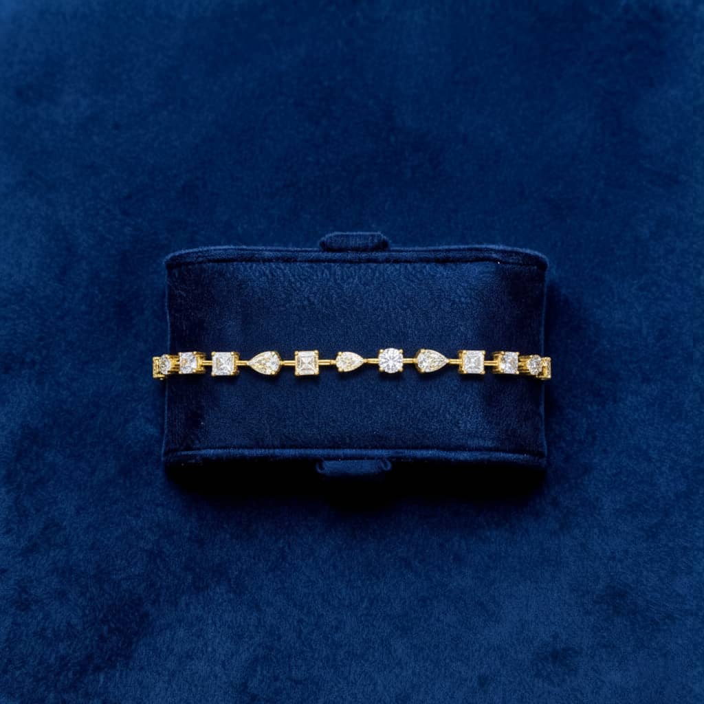 سوار تنس مويسانيتي 3 مم - لون D - VVS1