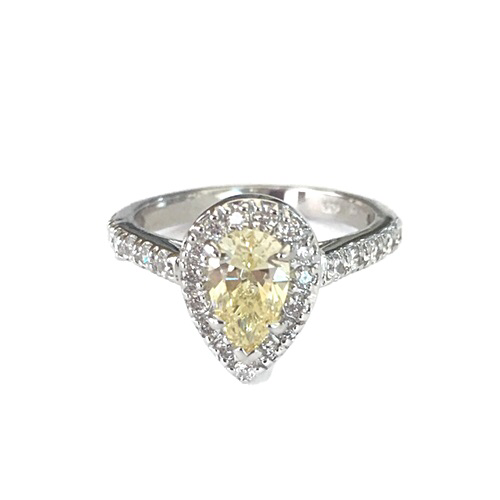 Shams Luxe Ring PEAR SHAPED & ETERNITY BAND RING SET