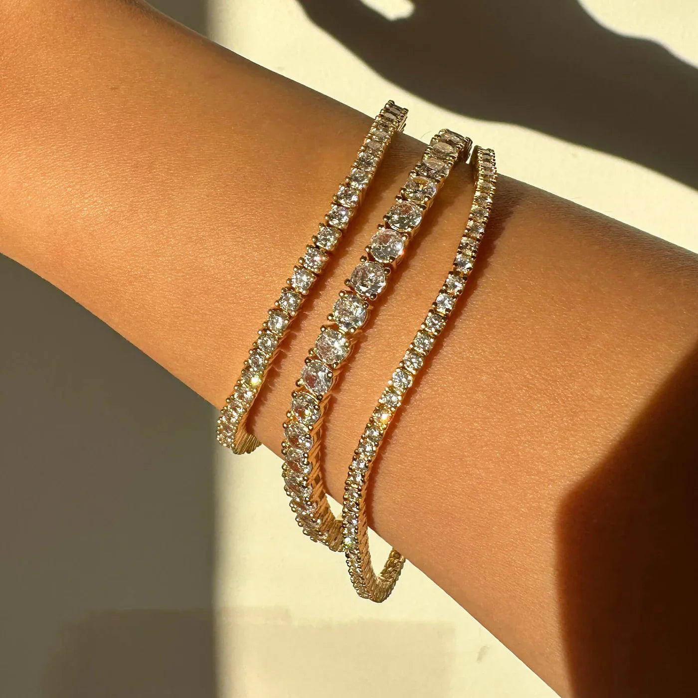 3MM MOISSANITE TENNIS BRACELET - D COLOR - VVS1