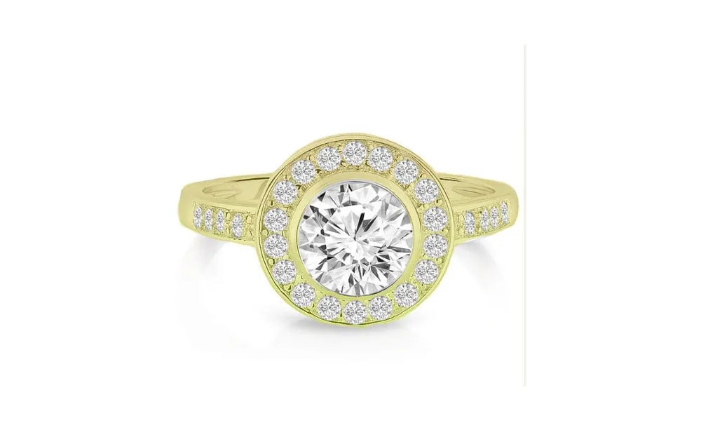 HALO BRILLIANT BEZEL RING