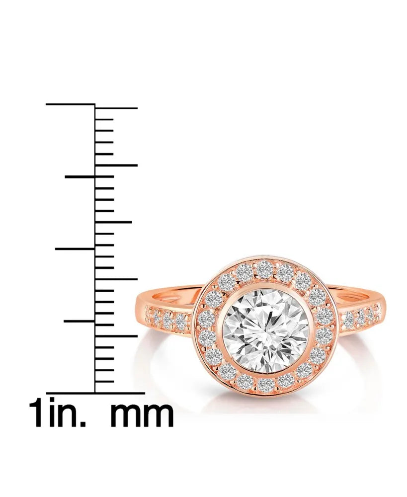 HALO BRILLIANT BEZEL RING