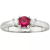 BRILLIANT CUT RUBY TRIO