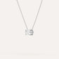 3CT SOLITAIRE OVAL NECKLACE