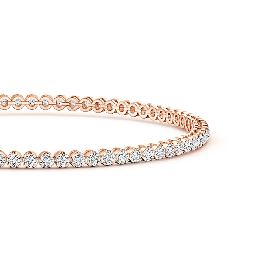 PETITE 2MM TENNIS BRACELET - ROSE GOLD