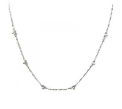 DELICATE DIAMOND CLUSTER NECKLACE