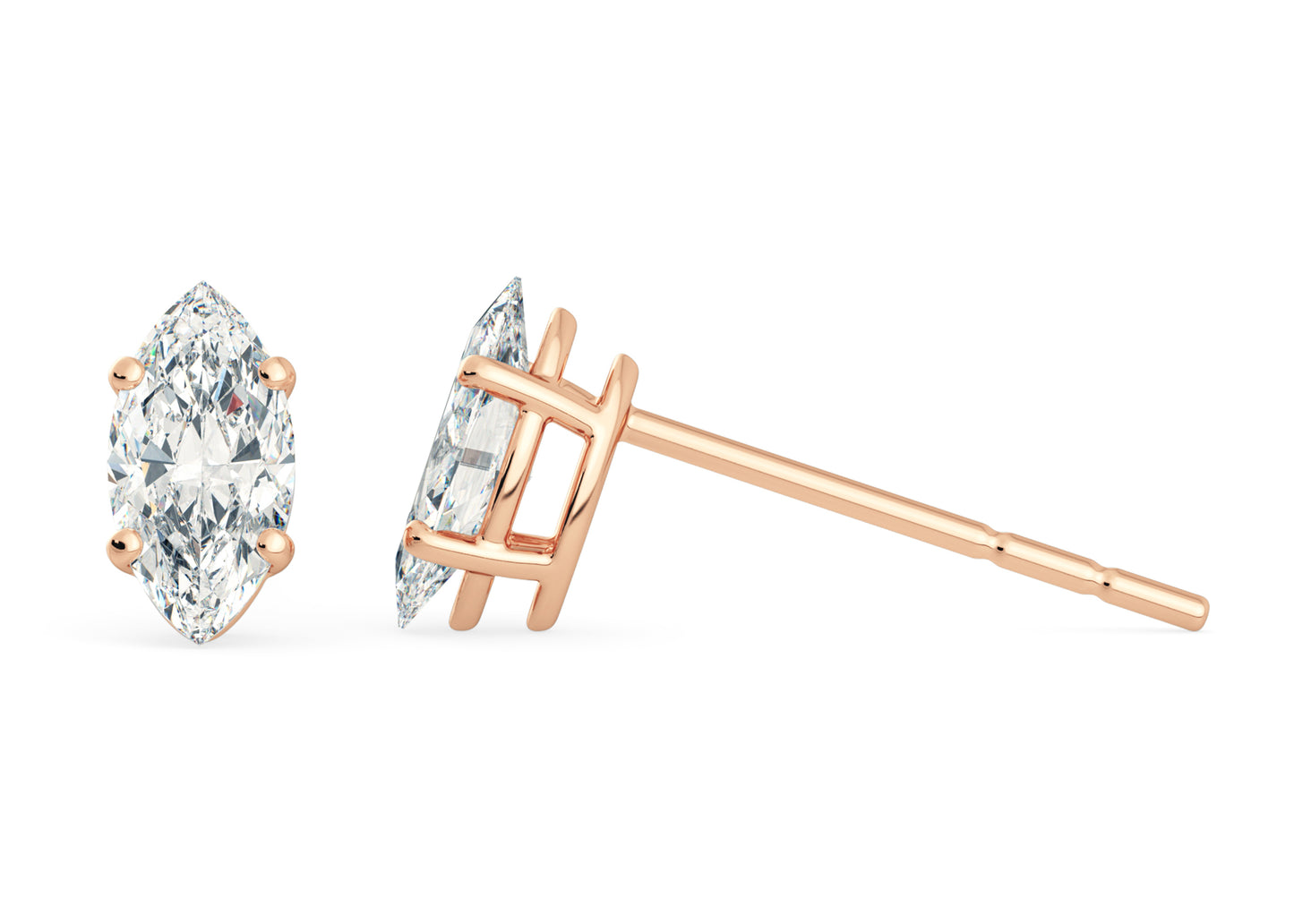 MARQUISE STUD EARRING