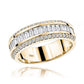 BAGUETTE & ROUND CUT HALF ETERNITY BAND