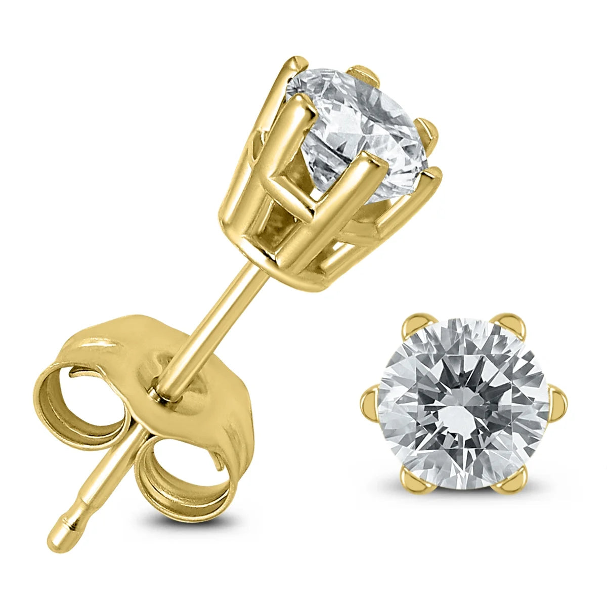 3CT - 6 PRONG STUDS