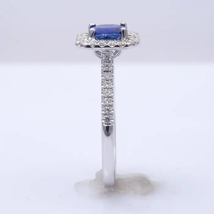 PRINCESS CUT HALO  RING