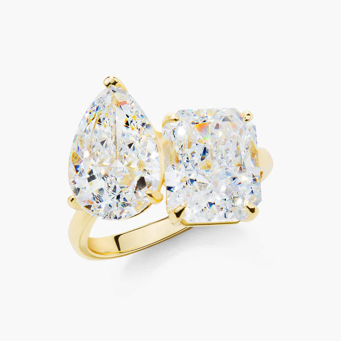PEAR & PRINCESS TOI ET MOI WEDDING RING