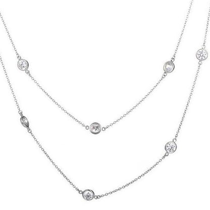 NINE DIAMONDS BY THE YARD NECKLACE