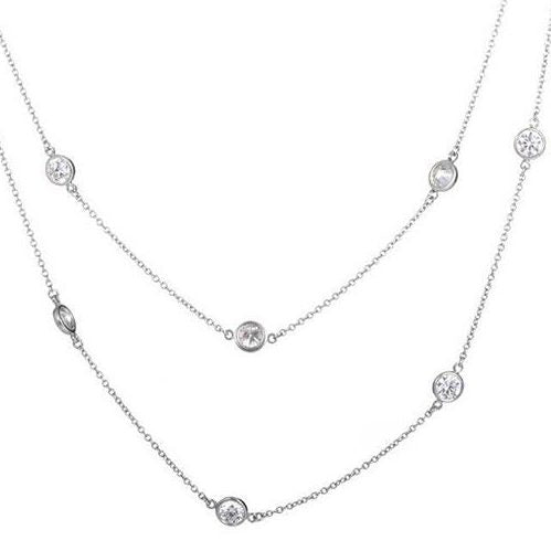 NINE DIAMONDS BY THE YARD NECKLACE