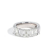 HALF ETERNITY EMERALD CUT ETERNITY BAND