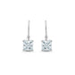 2CT PRINCESS CUT DROP EARINGS