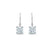 2CT PRINCESS CUT DROP EARRINGS