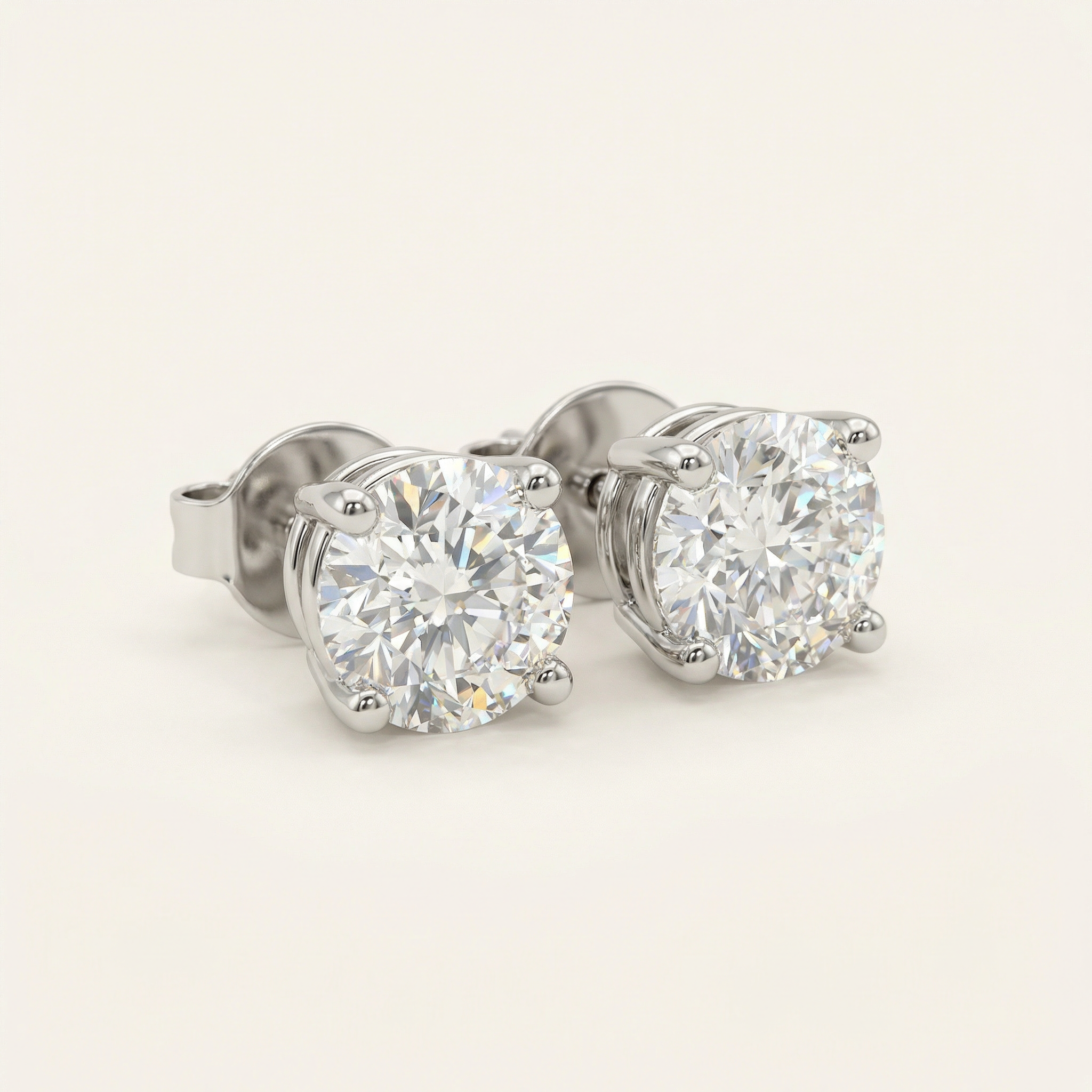 4 PRONG STUDS (1CT)