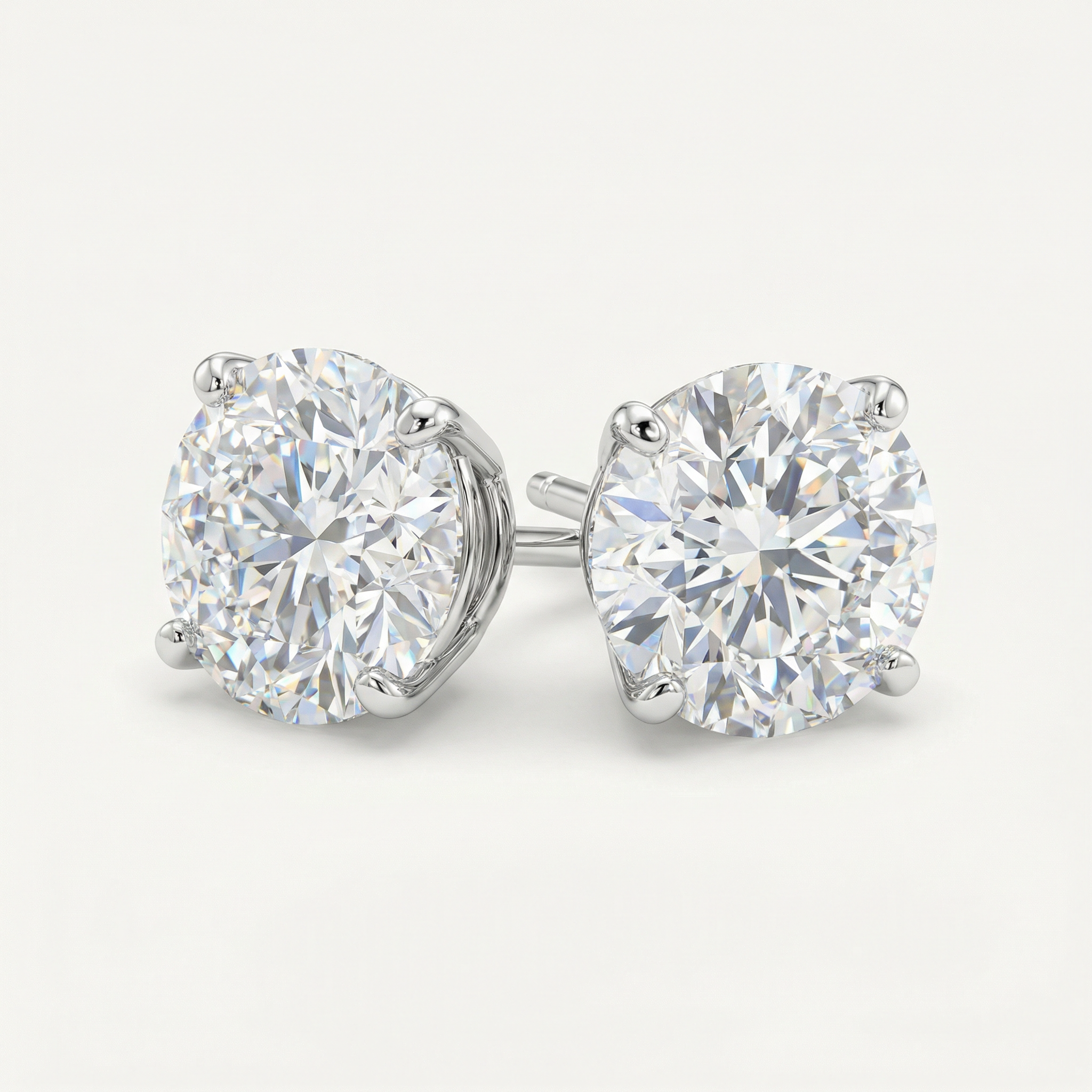 4 PRONG STUDS /3.5CT