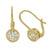 BRILLIANT CUT BEZEL SET DROP EARRINGS