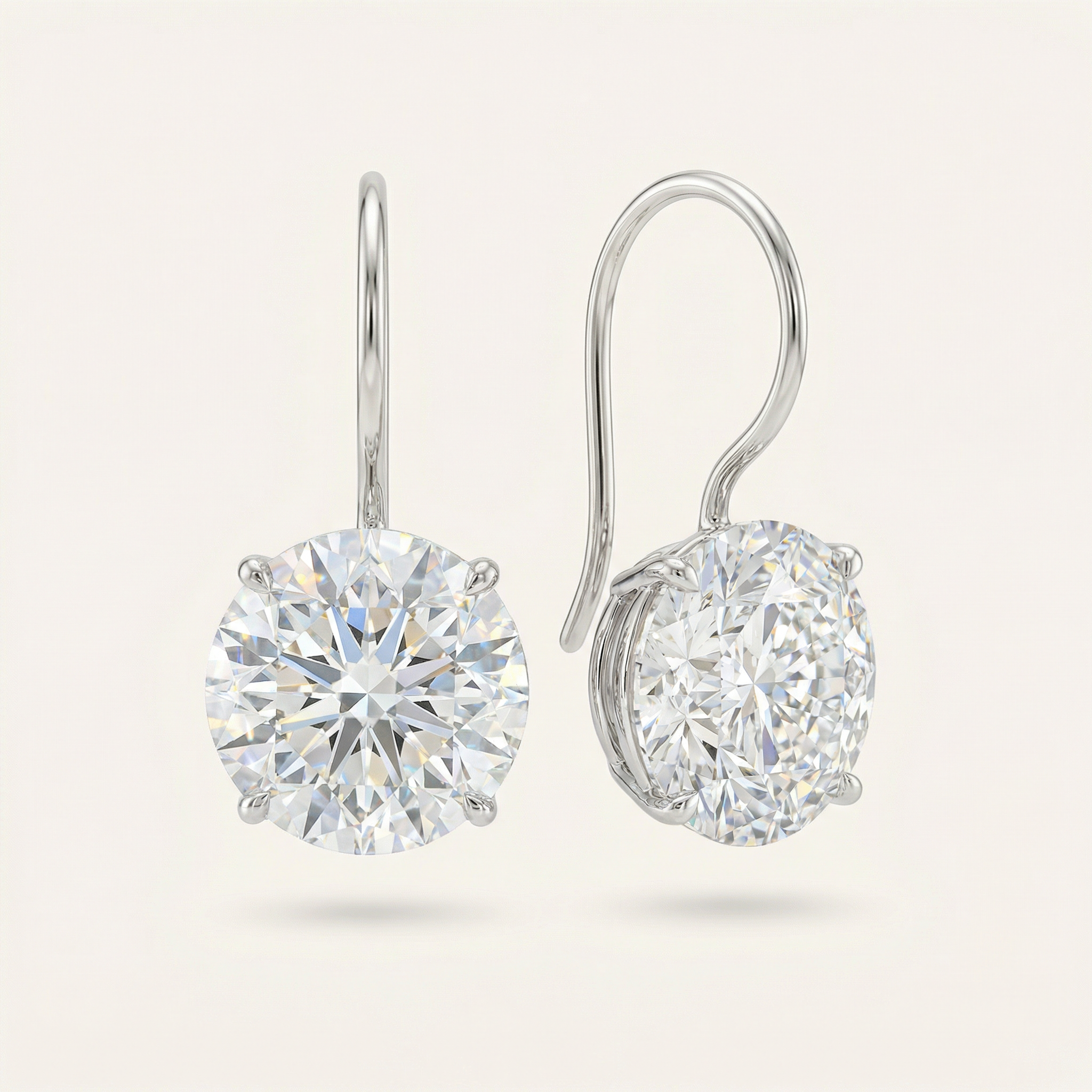 6CT BRILLIANT DROP EARRINGS