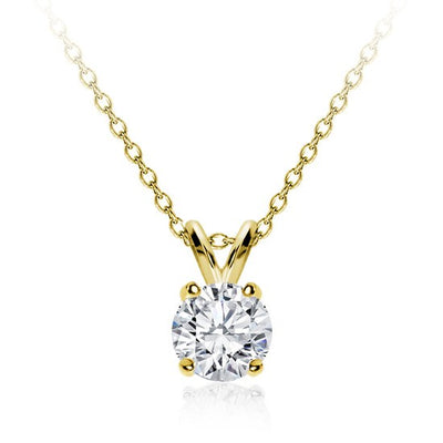 6CT  SOLITAIRE ROUND PENDANT