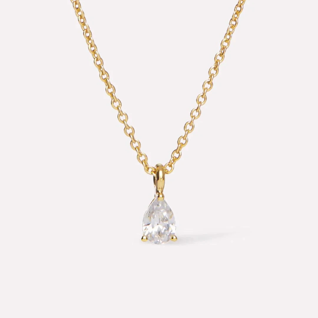 SOLITAIRE PEAR-SHAPE PENDANT