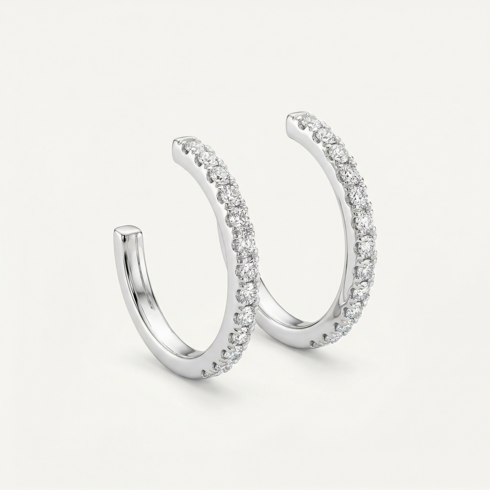 CUFF HOOP EARINGS