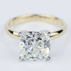 CUSHION CUT SOLITAIR RING