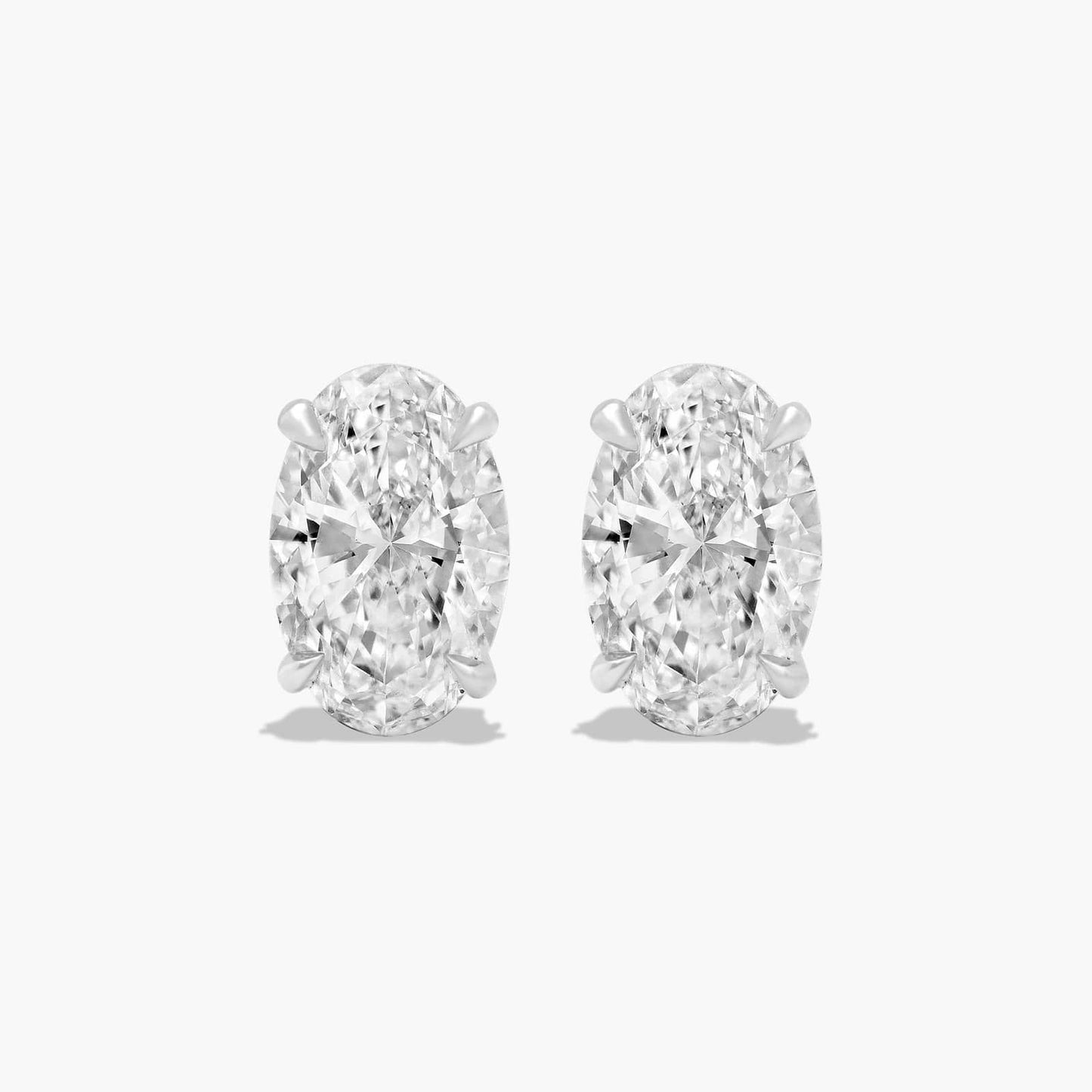 2CT OVAL SOLITAIRE STUDS