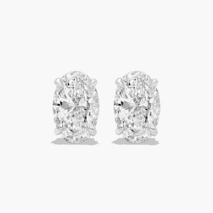 2CT OVAL SOLITAIRE STUDS