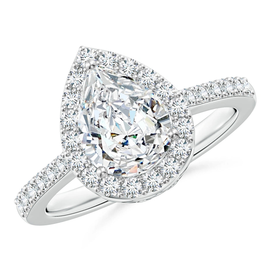 TEAR DROP HALO RING