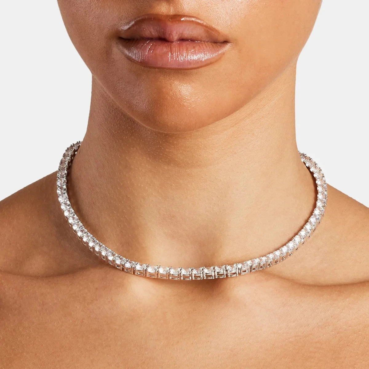 5MM MOISANNITE TENNIS NECKLACE - D COLOR - VVS1