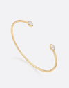 PEAR-SHAPE CUFF OPEN BANGLE