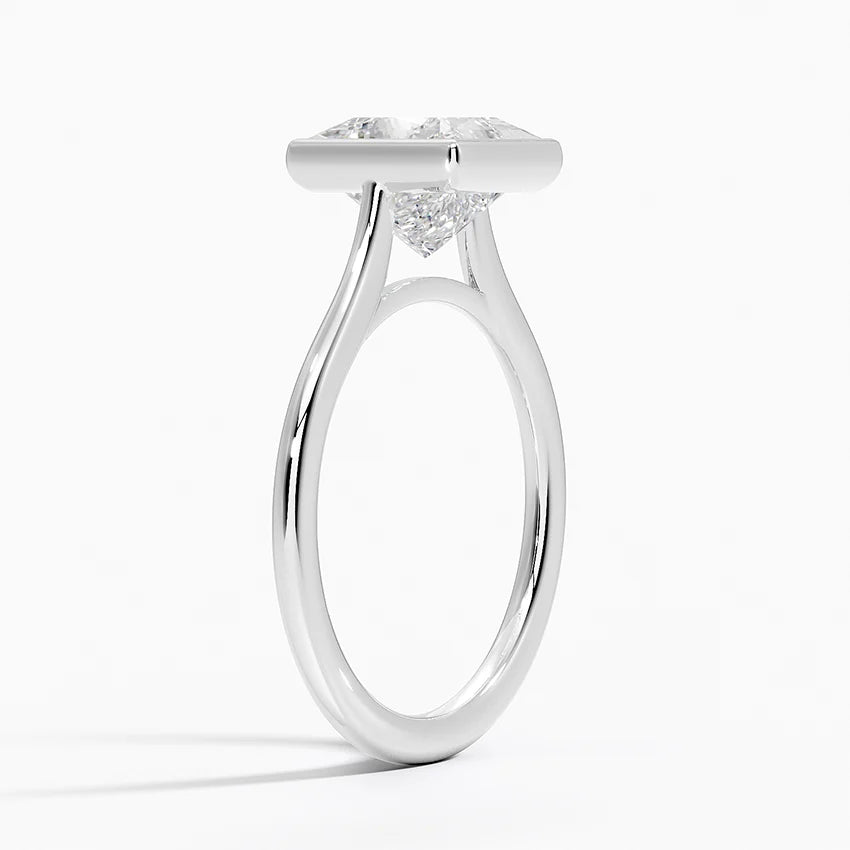 PRINCESS BEZEL SOLITAIRE RING