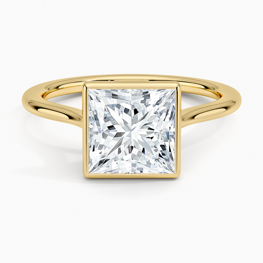 PRINCESS BEZEL SOLITAIRE RING