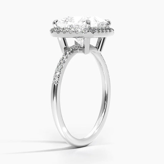 PRINCESS CUT HALO  RING