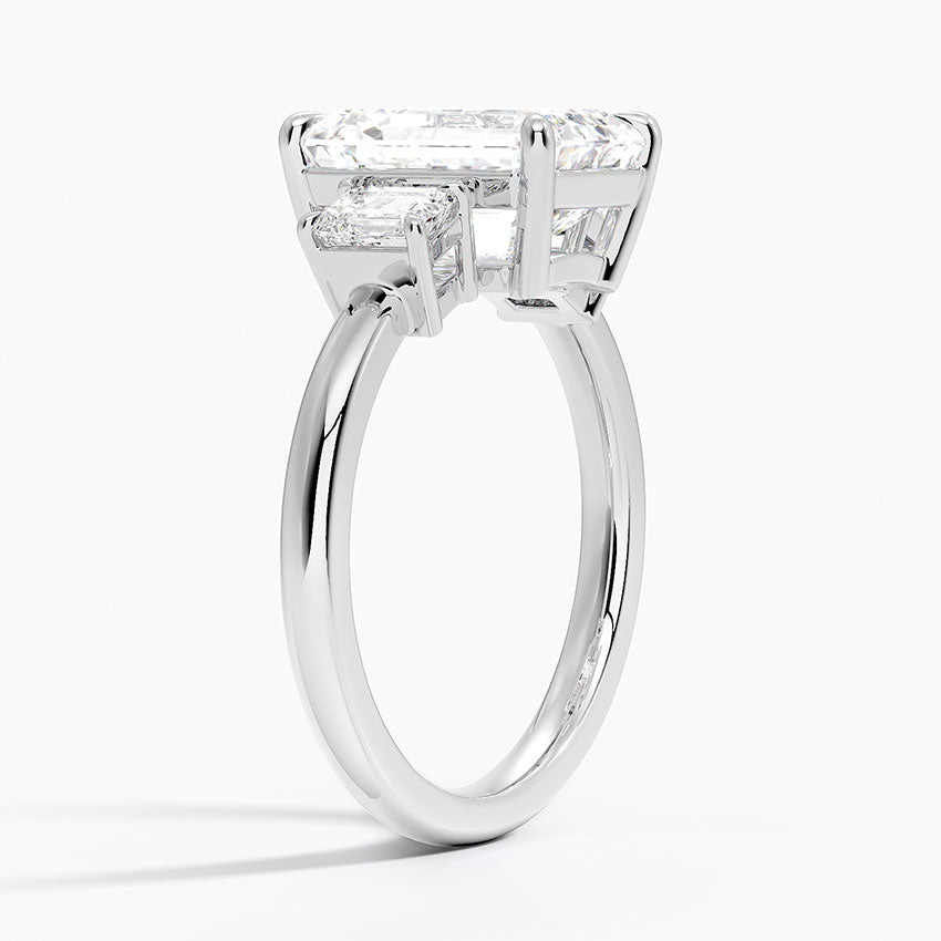 THREE STONE BAGUETTE CUT RING