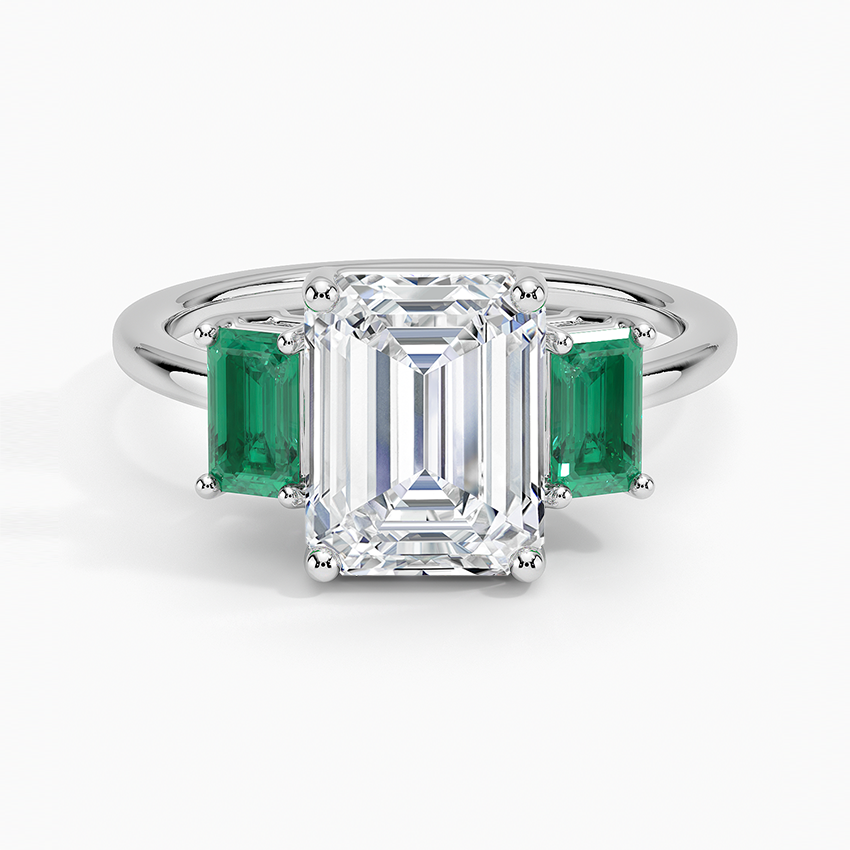 THREE STONE BAGUETTE CUT RING