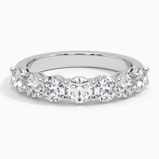 7 STONE  BRILLLIANT CUT ETERNITY RING