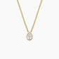 2CT TEARDROP BEZEL PENDANT